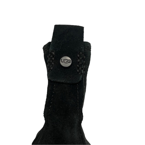 UGG Women's Hazel Waterproof Suede Boot Womens 8.5 Black - Picture 7 of 12